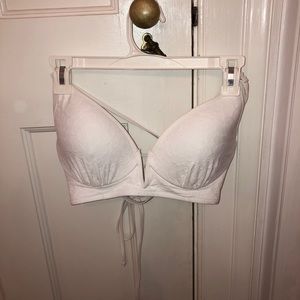 white bikini top
